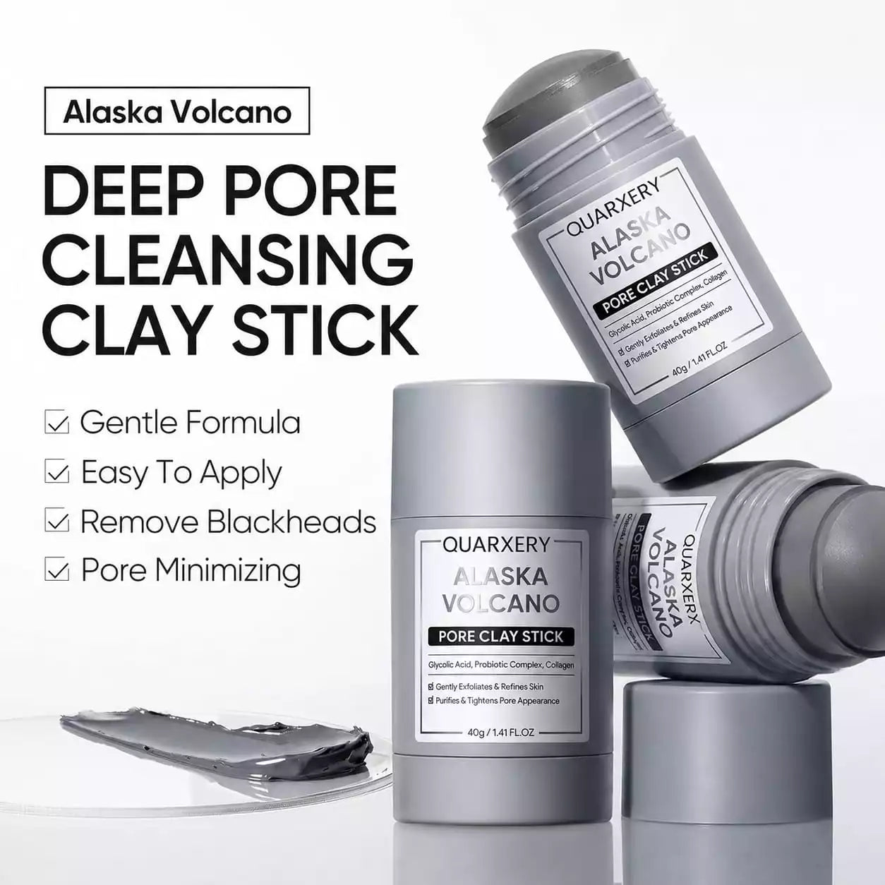 Alaska Volcano Pore Clay Stick