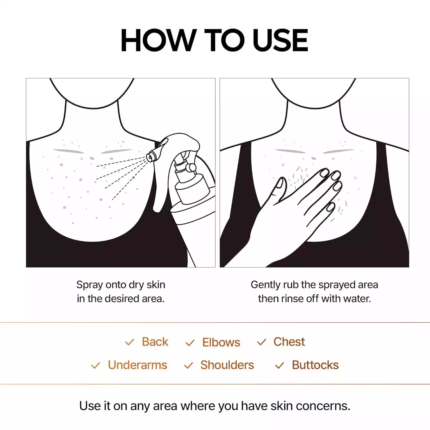 Body Exfoliator Spray